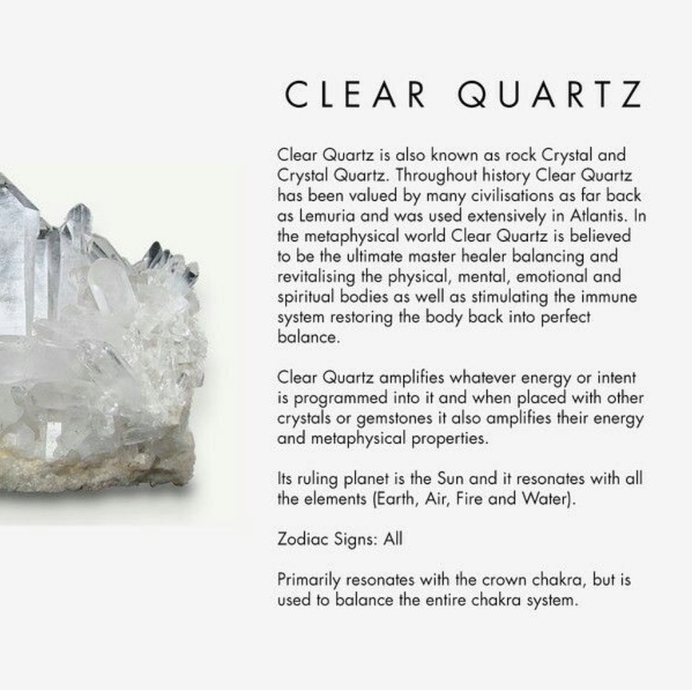 Clear quartz healing pendant - Picture 2 of 3